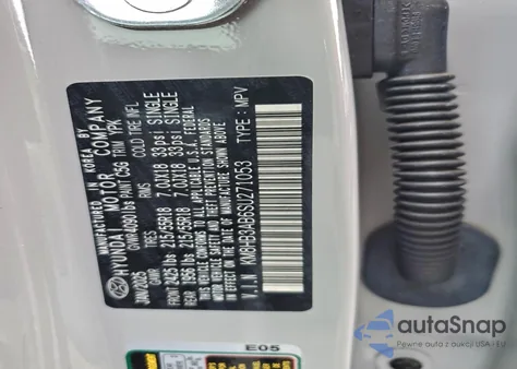 2025 Hyundai Kona Sel z USA, uszkodzony, nr VIN KM8HB3AB6SU271053